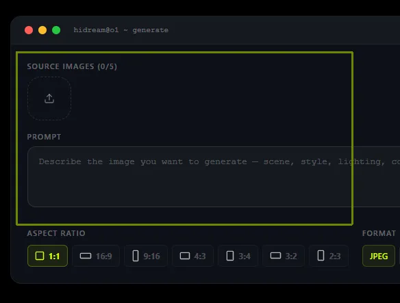 HiDream-O1-Image tutorial — step 1: Choose Your Generation Mode